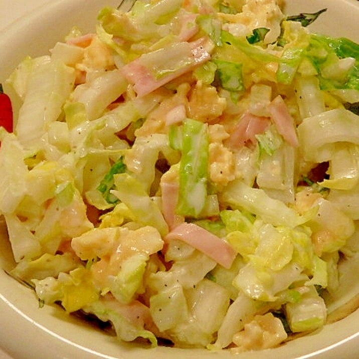 白菜のカルボナーラ風サラダ